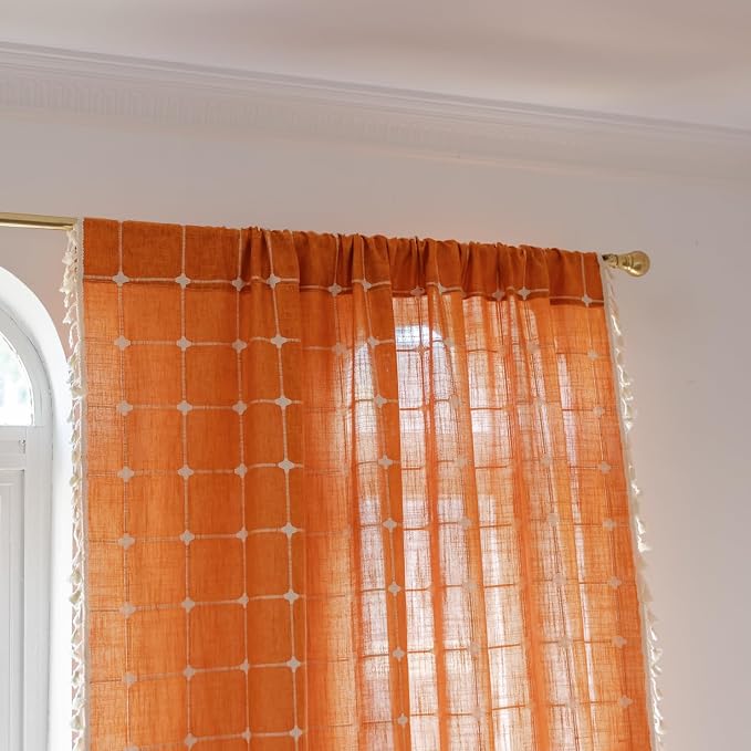 Sutuo Home Boho Curtains Plaids - Image 4