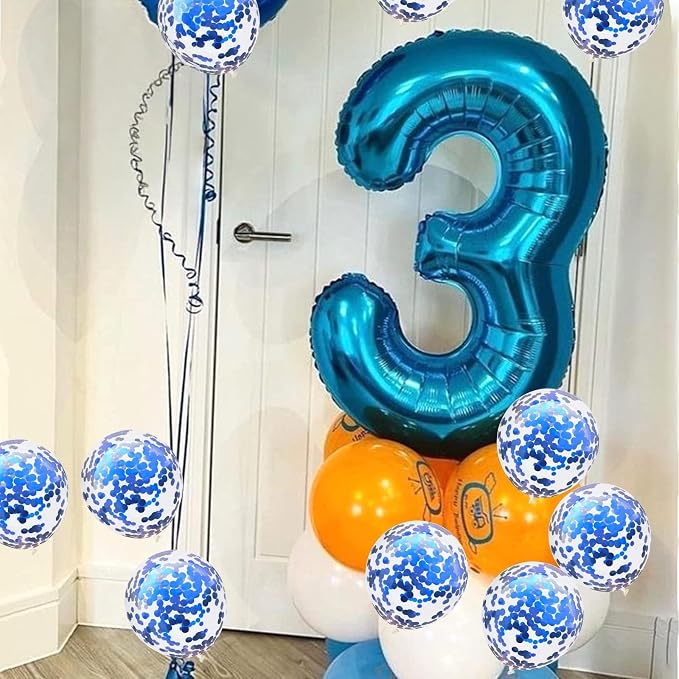 40 Inch Number 50 Foil Balloons Set, Giant Number 5 and 0 Helium Balloons Self - Image 5