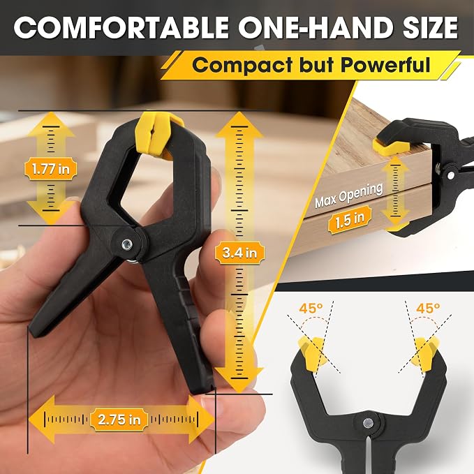 Spring Clamp, 18 Pack Plastic Balloon Clips, Heavy Duty Clamps - Image 4