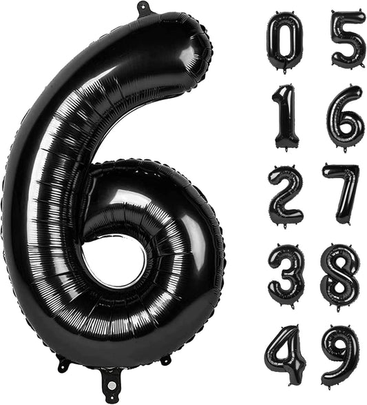 2026 number balloon blackish