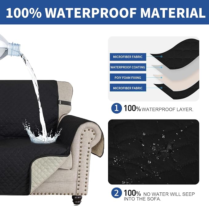 XINEAGE Oversized Sofa Cover Waterproof Couch Covers - Image 5