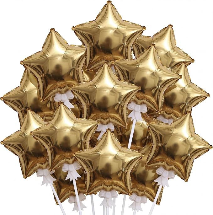 30 Pcs Mini Star Self Inflatable Balloons Bulk by Chitidr