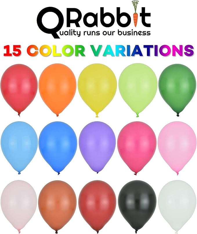 QRabbit 150 Pack 12 Inch Balloons - Image 4