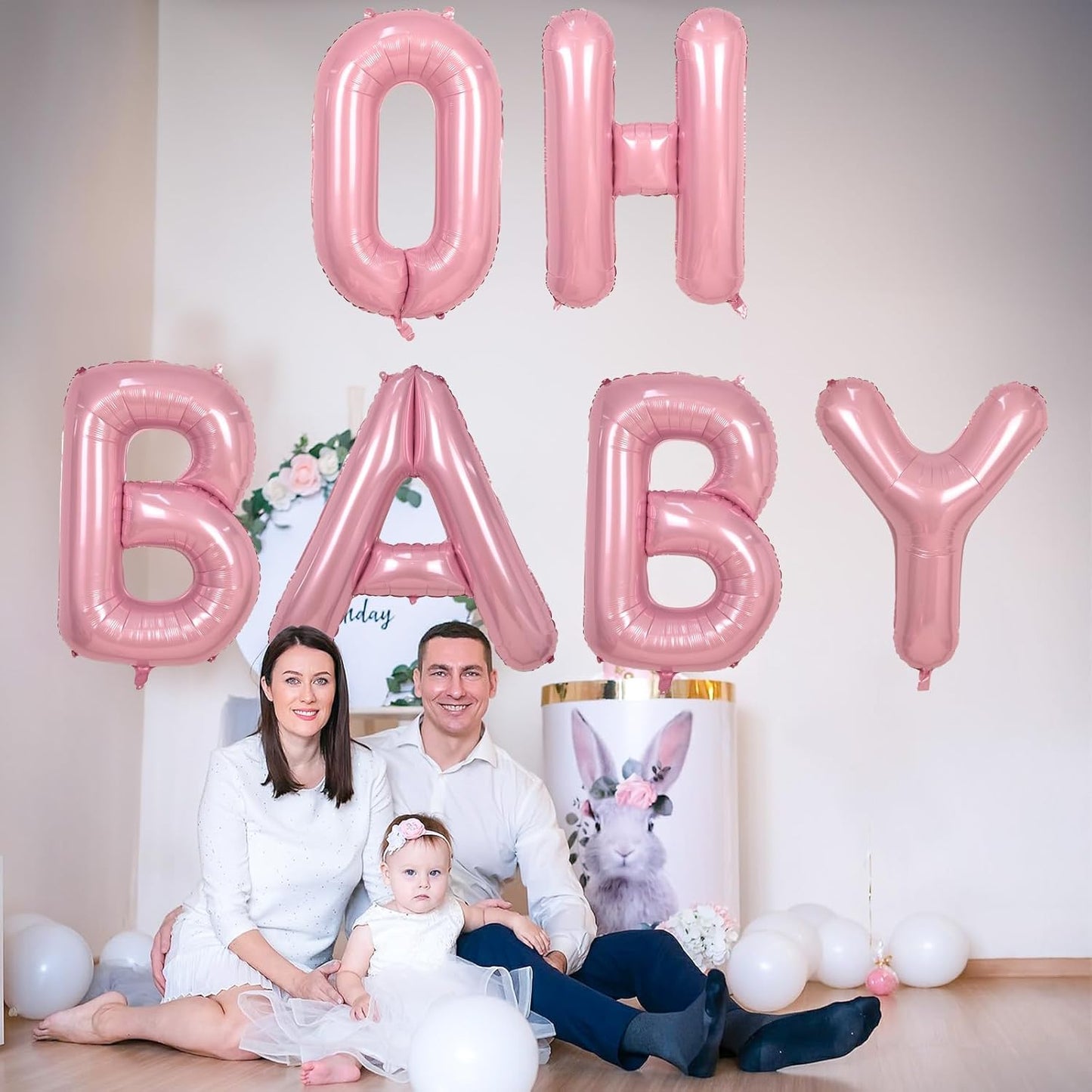 40" Balloon Letter A Pastel Pink, Large Foil Pink Letter Balloons Set A - Z for Girls, Light Pink A Helium Balloons for Women Birthday Anniversary Graduation New Year Party Decoration Supplies