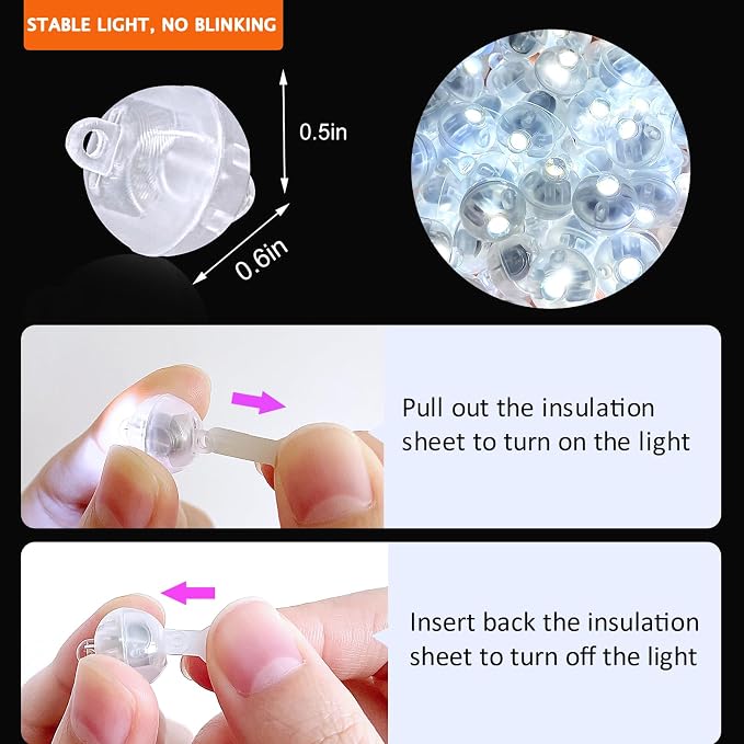 100PCs Mini Led Lights, Led Balloons Light - Image 4