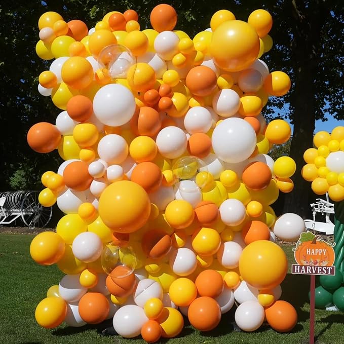 Voircoloria 130pcs Burnt Orange Balloons Garland Arch Kit, 18 12 10 5 Inch | - Image 3