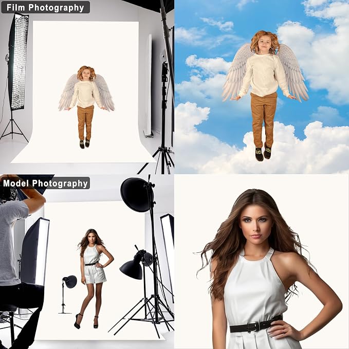 Ivory Photography Backdrop for Photoshoot, 5x7 FT | Versatile Studio Photo - Image 3
