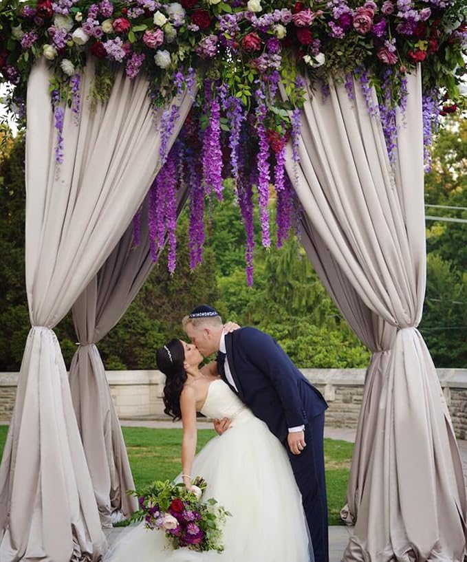 12pcs Artificial Wisteria Flowers 3.6 Feet/Piece Purple Dense Artificial Fake - Image 5