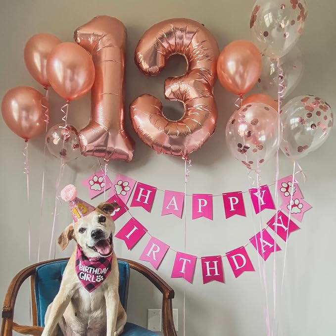 Rose Gold Number 3 Balloon for Girls, 40 Inch Large Number 0-9 Foil Mylar - Image 3