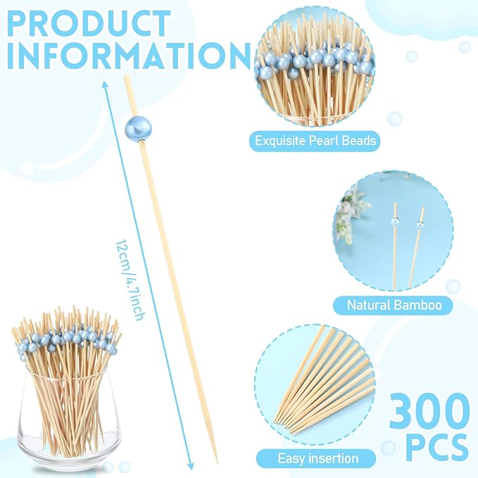 Reallnaive Cocktail Pick Pearl Fancy Toothpick - Image 2