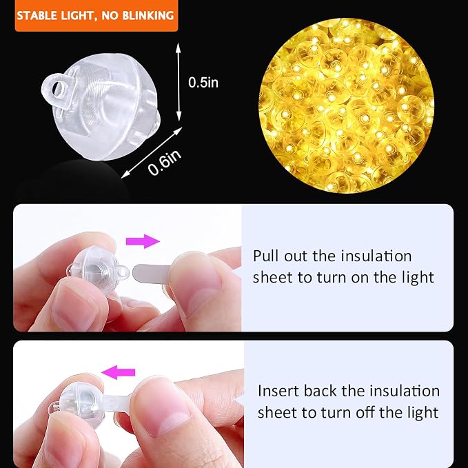 100PCs Mini Led Lights, Led Balloons Light - Image 3