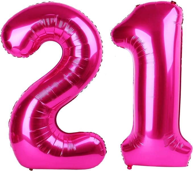 Hot Pink 21 Balloon by IWERP