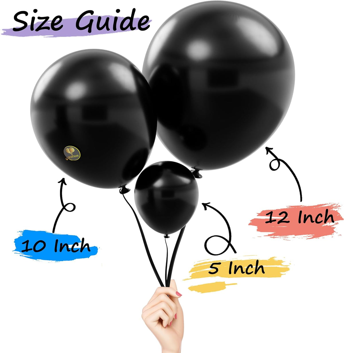 AFTERLOON® Biodegradable Balloons 50 pcs Pastel Assorted 10 Inch, Matte Color Thickened Extra Strong Latex Helium Float, for Baby Shower Gender Reveal Wedding Birthday Party Decorations Rainbow