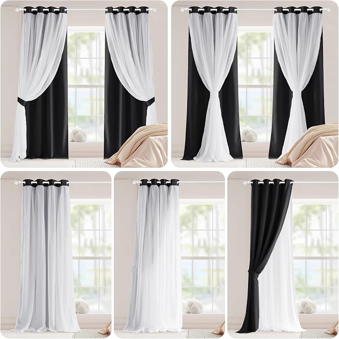 PONY DANCE Black Out Curtains, 52 x 95 inch - Image 7
