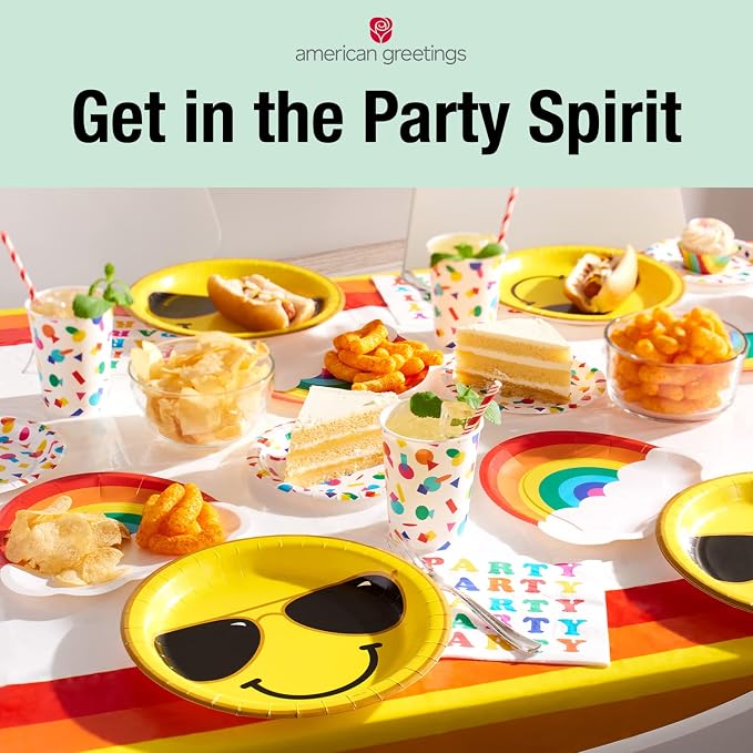 American Greetings Rainbow Party Supplies, Lunch Napkins - Image 5