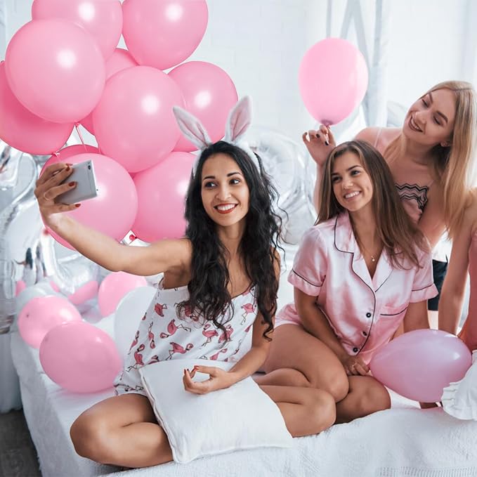 Pink Balloons Pink Birthday Decorations 160 Pack 5 inch Round Gender Reveal - Image 7