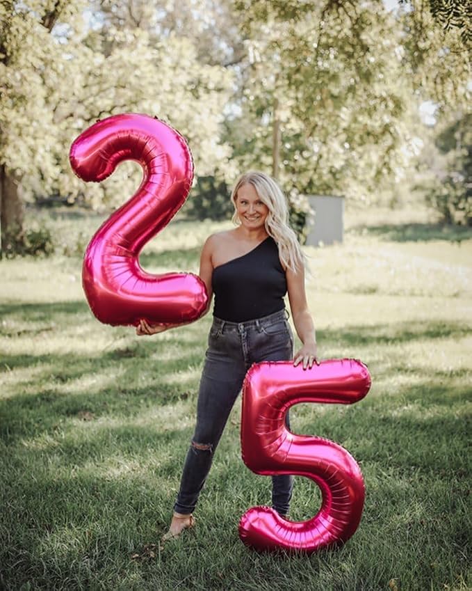 Hot Pink Number 9 Balloon 40 Inch - Image 7