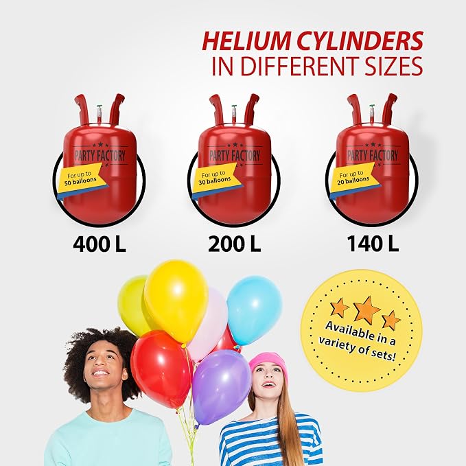 Party Factory – 3x Helium Tank - Image 5
