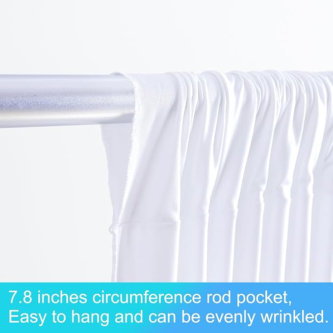 6 Panels White Backdrop Curtains - Image 7