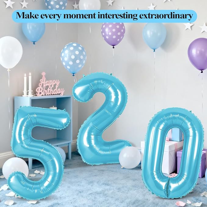 Number 74 Balloons for 74th Birthday Party Decorations, 0-100 Large No.74 - Image 6