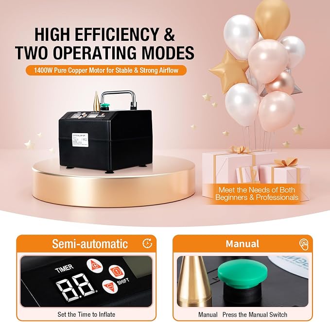Electric Balloon Pump 1400W Dual Mode Inflator - Image 6