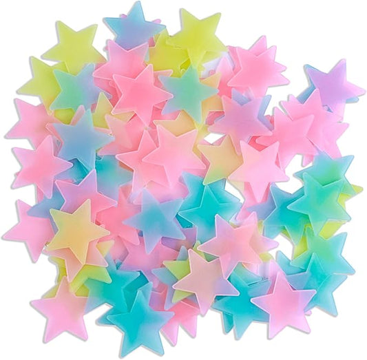 AM AMAONM 100pcs Glow in The Dark Luminous Stars Fluorescent Noctilucent by AMAMAONM