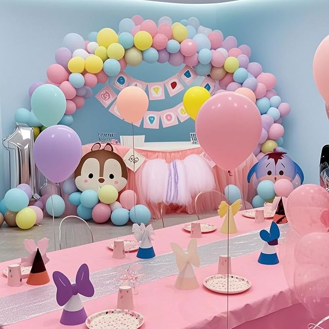 Pastel Balloons Latex Pastel Birthday Decorations 100 Pack 12 inch Round Helium - Image 6