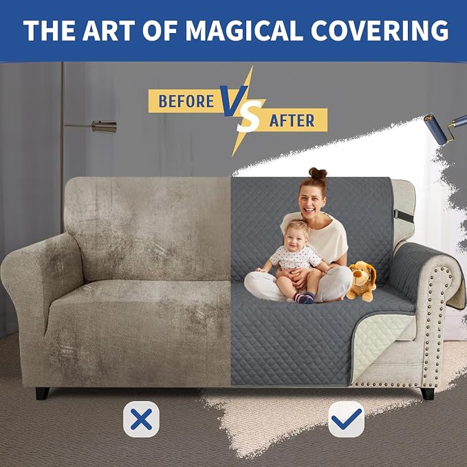 XINEAGE Quilted Sofa Cover Waterproof Couch Covers - Image 7
