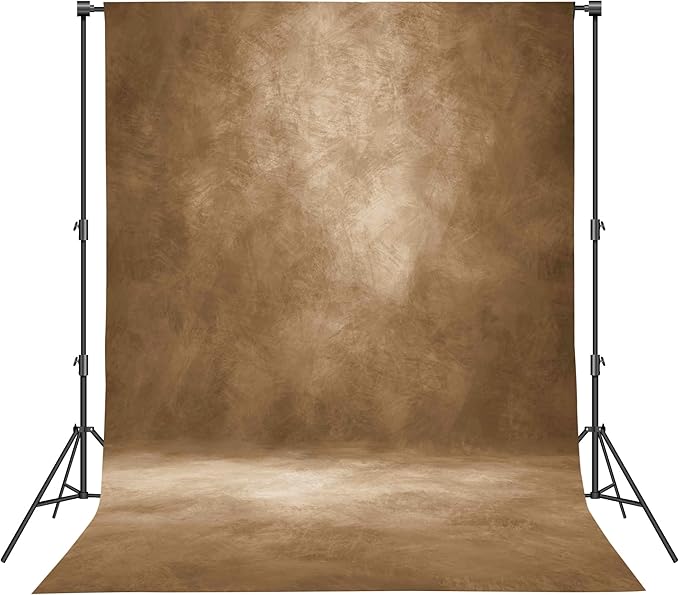 Abstract Photography Backdrop for Photoshoot 8x10ft, Dark Brown, No Stand | by Haboke
