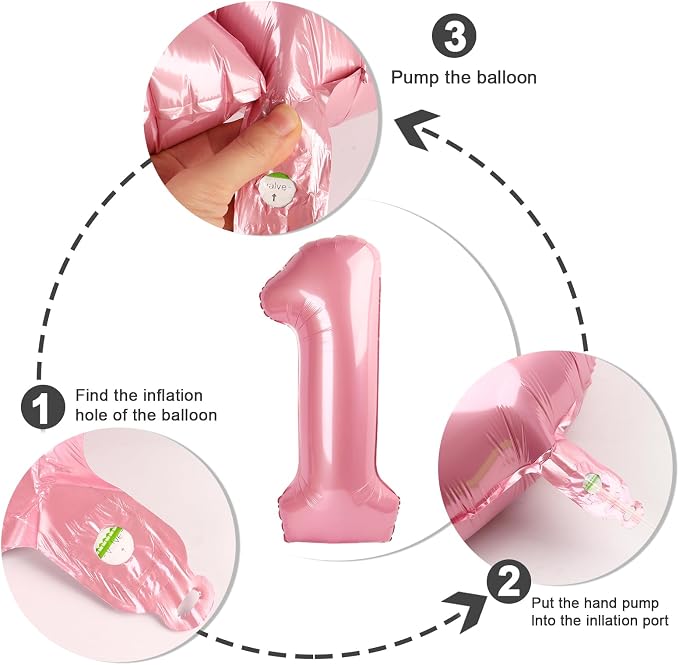 19 Balloon Number 40 Inch Pink Balloons - Image 5