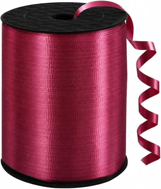 BEISHIDA 500 Yards Matte Burgundy Red Curling Crimped Ribbon Balloon String by Beishida