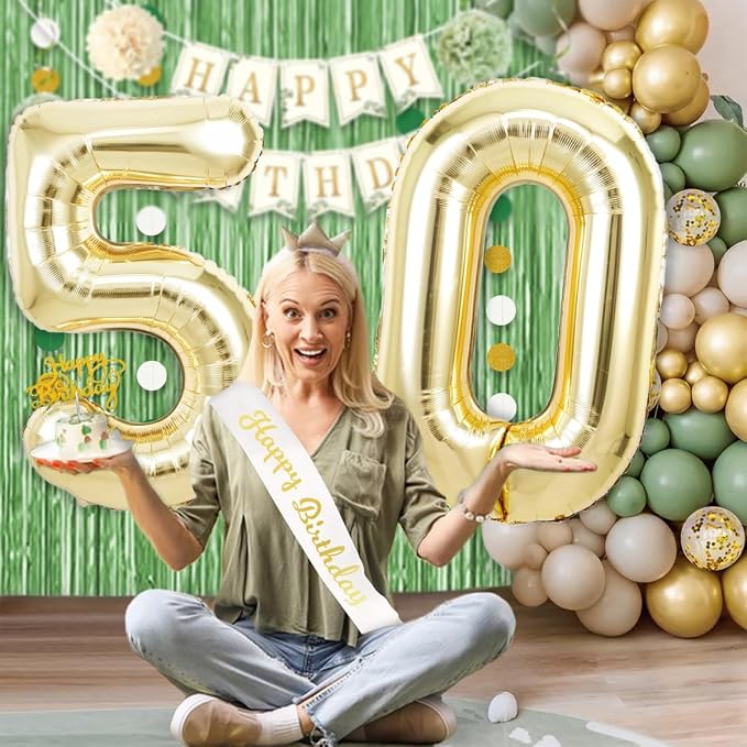 Light Gold 43 34 Balloon Numbers, 40 Inch Large 43th 34th Birthday Balloons - Image 5