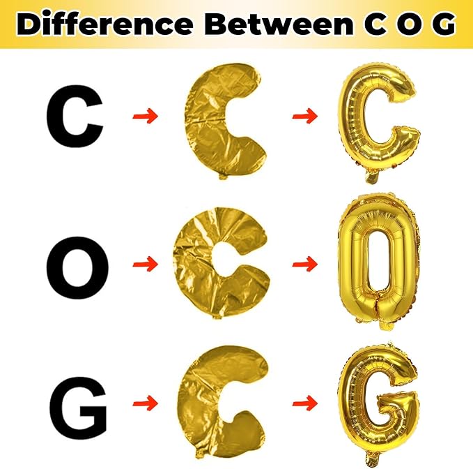 Giant P Alphabet Balloon Letters, 40 Inch Helium Mylar Foil Name Word Balloons - Image 8