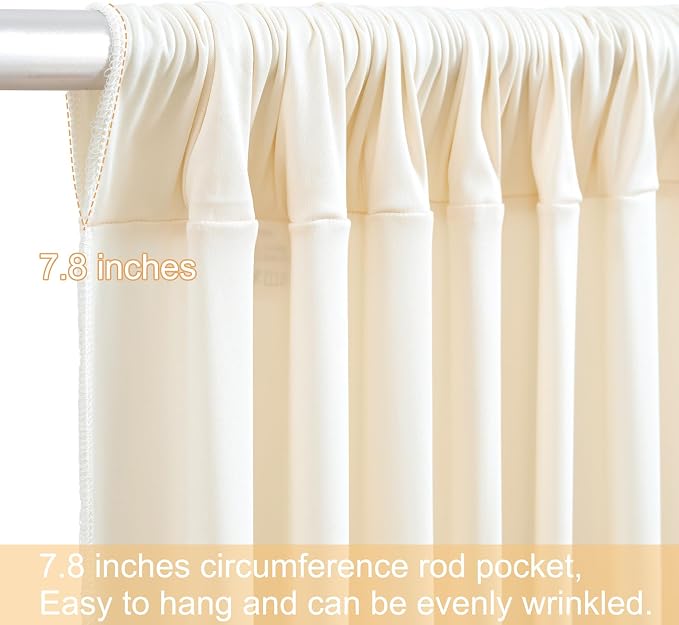 10x12 Champagne Backdrop Curtains - Image 7