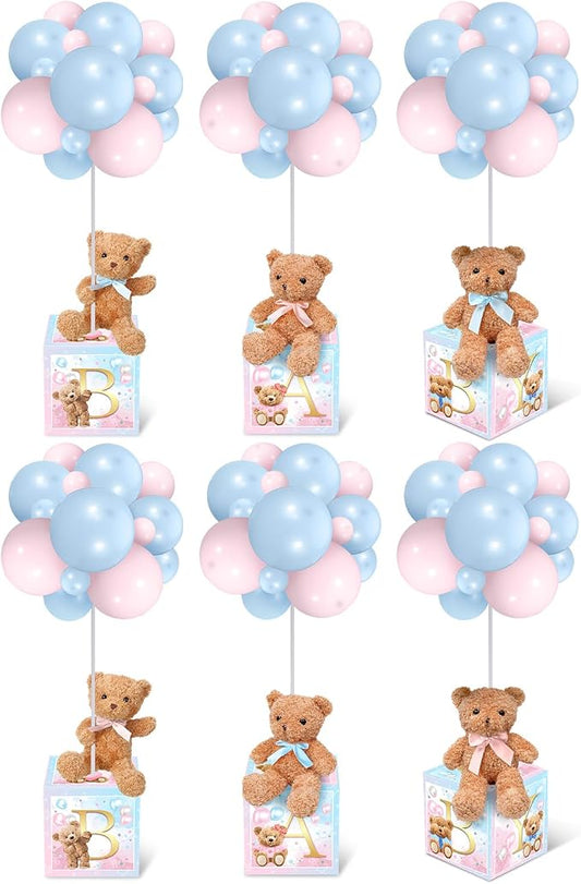 Lenwen 6 Sets Baby Letter Boxes Decorations Table Centerpieces by Lenwen