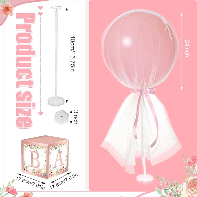 6 Set Pink Girl Tulle Tutu Balloon - Image 3