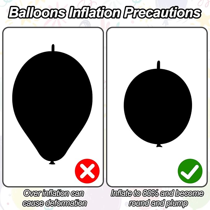 Black and White Quick Link Balloons - Image 7