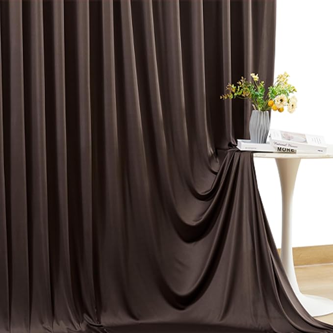 10 Panels Brown Backdrop Curtains - Image 6