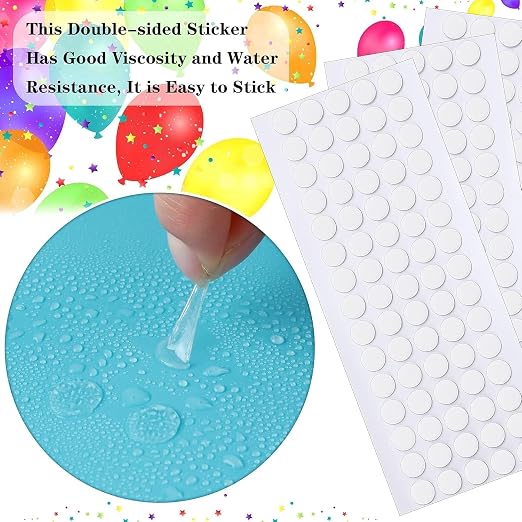 JANYUN 560 Pcs Clear Sticky Stickers Dots, 10mm Round Putty Sticky Tack | - Image 5