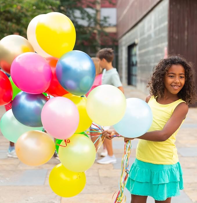 10 Inch Rainbow Balloons - Image 6