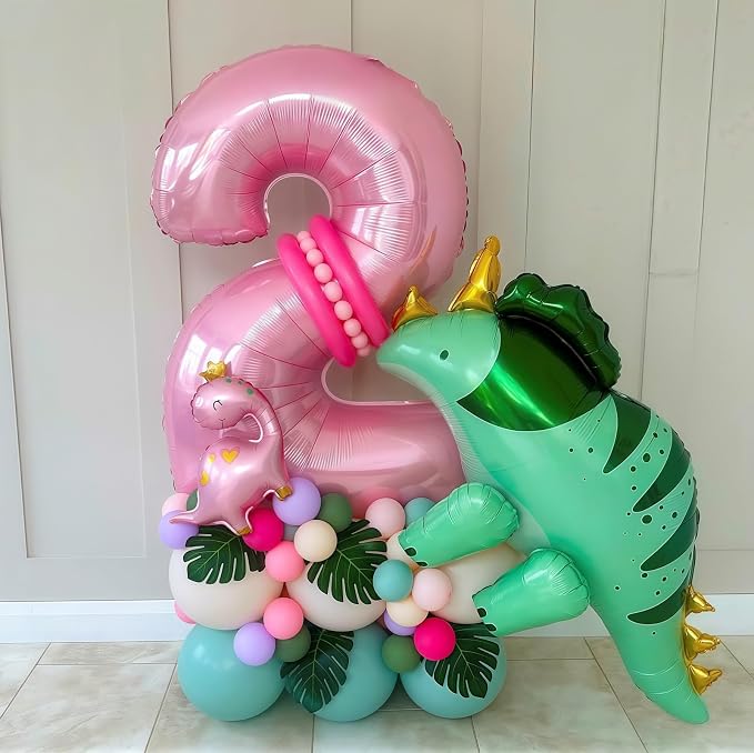 Pastel Pink 4 Balloon Number, 40 Inch Light Pink 4 Balloons Large Helium Foil - Image 3