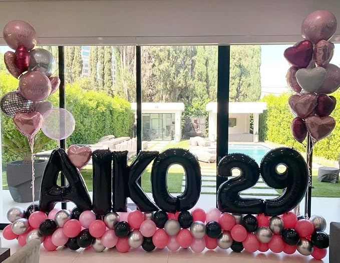 Black Letter A Balloons, A Balloon 40 Inch A Balloon Letter - Image 6