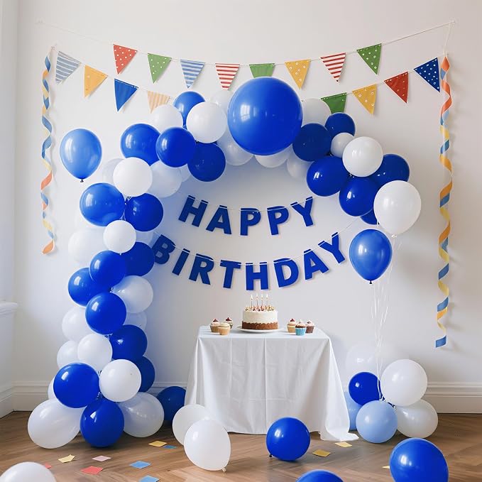 Royal Blue Balloons Blue Party Decorations 160 Pack 5 inch Round Blue Balloons - Image 3