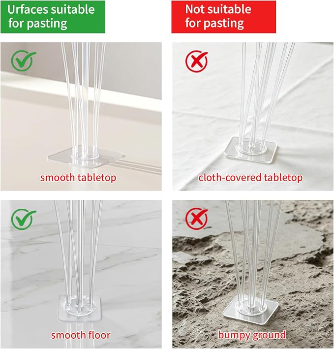 Balloon Stand Kit, 6 Pack Table & Floor Balloon Arch Stands - Image 2