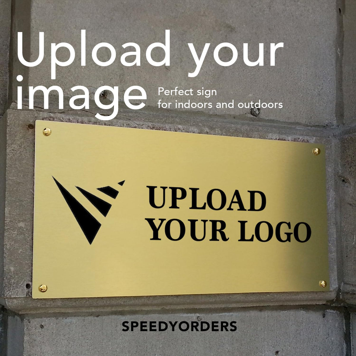 Custom Metal Signs, Personalized Aluminum, Customized Safety, Business Signs, Waterproof Outdoor, White Aluminum (Logo, 30x24 In)