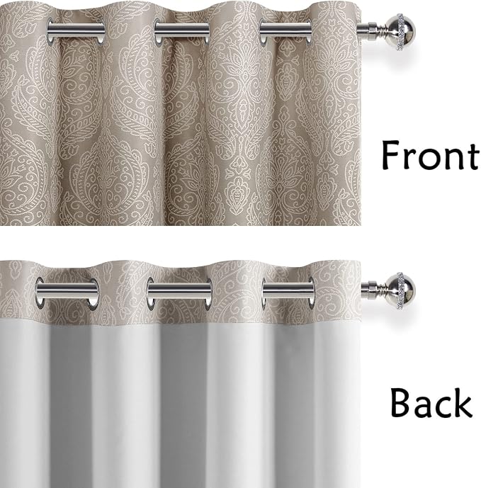DWCN Ombre Blackout Curtains for Bedroom - Image 4
