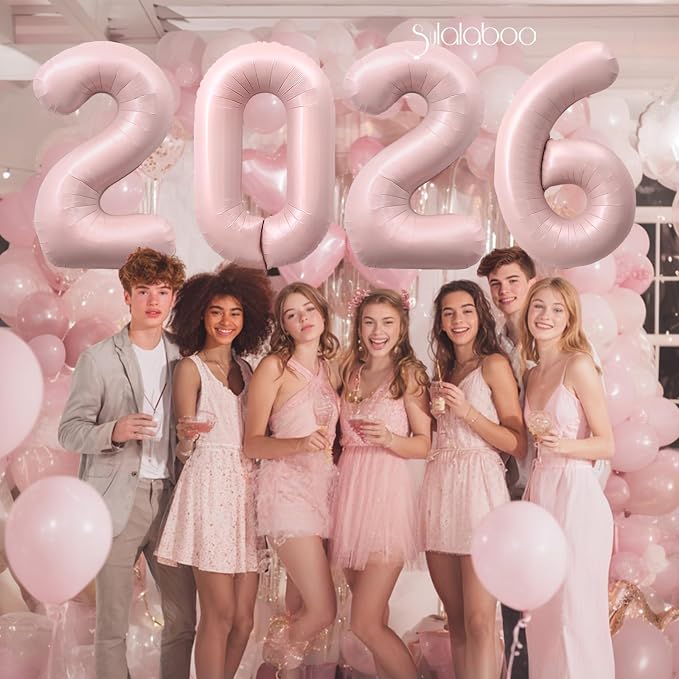 40 Inch Light Pink Number 27 Balloon 0-9 27th Foil Big Giant | Digital - Image 5
