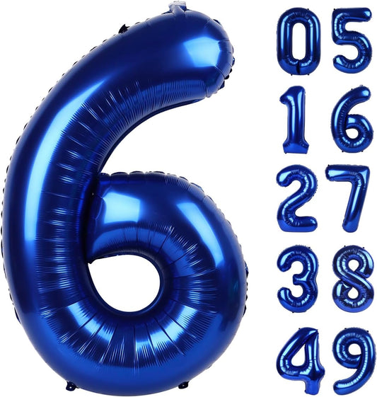 2026 number balloon midnight blue