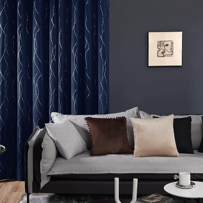 Deconovo Living Room Curtains 36 Inches Long, Thermal Insulated, Room Darkening - Image 3
