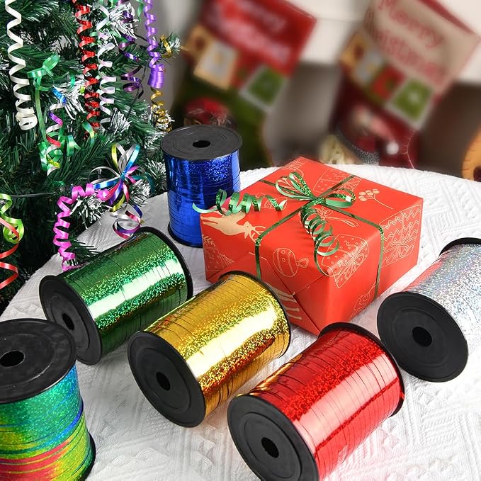 Green Ribbon, 500 Yard Curling Ribbon - Image 2